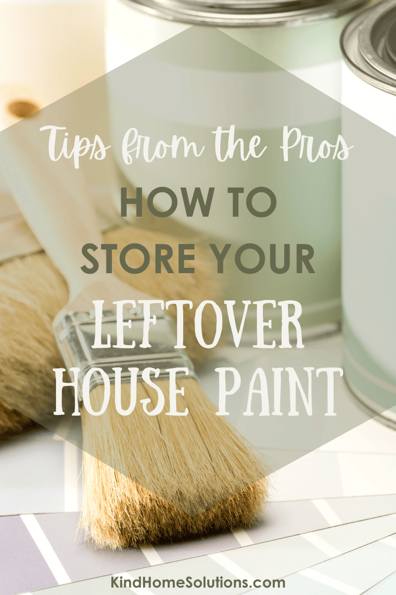 How To Properly Store Leftover Paint